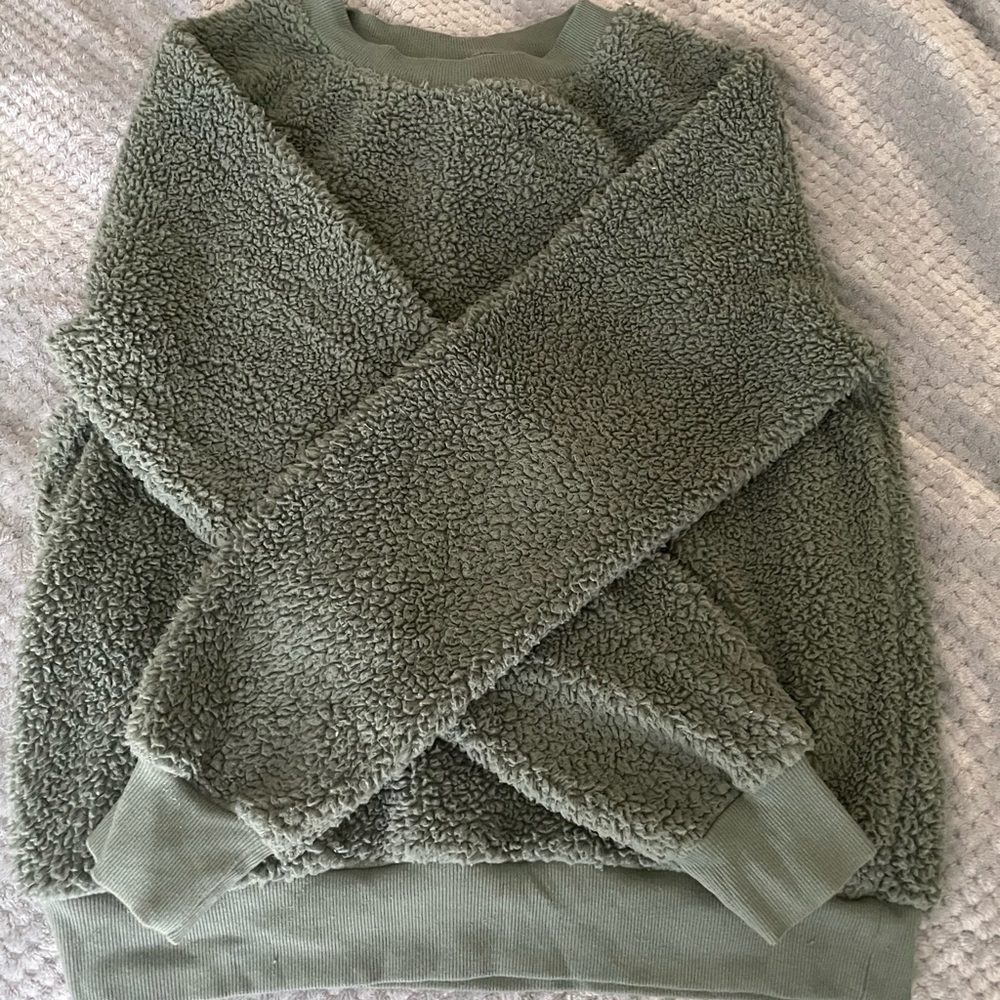 Women’s Old Navy Medium Green Soft Fleece Sweater